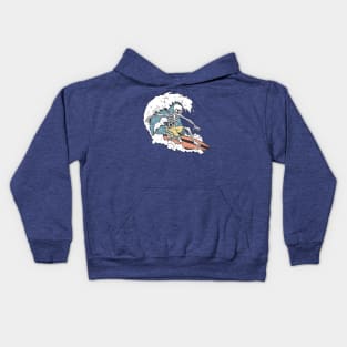 SURF SKELETON Kids Hoodie